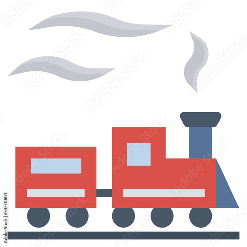 railroad flat style icon