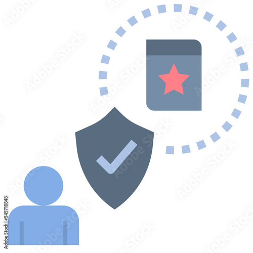 reliability flat style icon