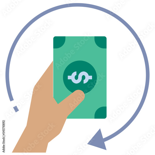 repayment flat style icon photo