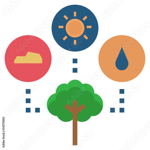 resource flat style icon