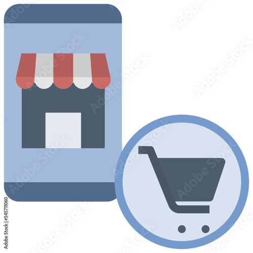 retailer flat style icon