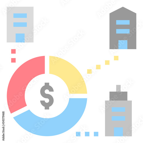 shareholder flat style icon