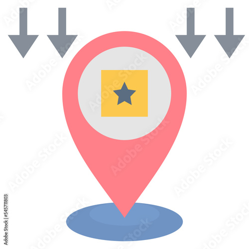 specific flat style icon
