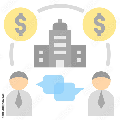 stakeholder flat style icon