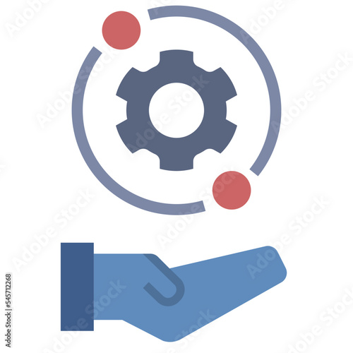 system flat style icon