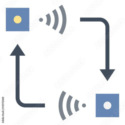 transfer flat style icon