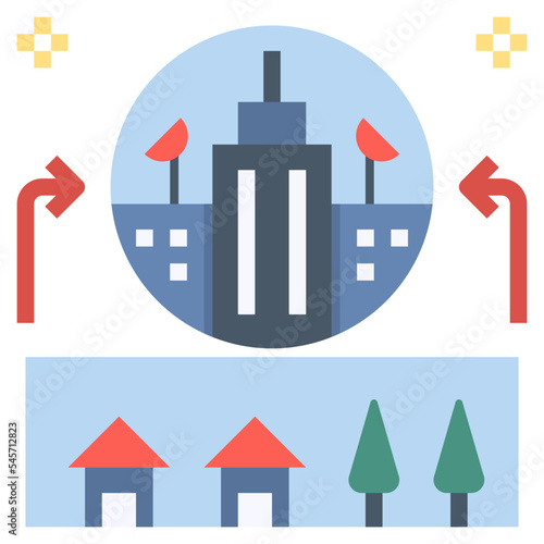 urbanisation flat style icon