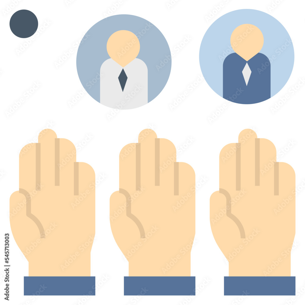 Fototapeta premium vote flat style icon