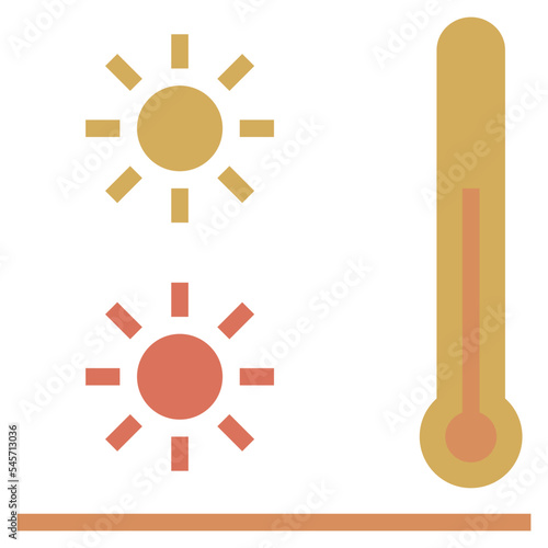 warm flat style icon