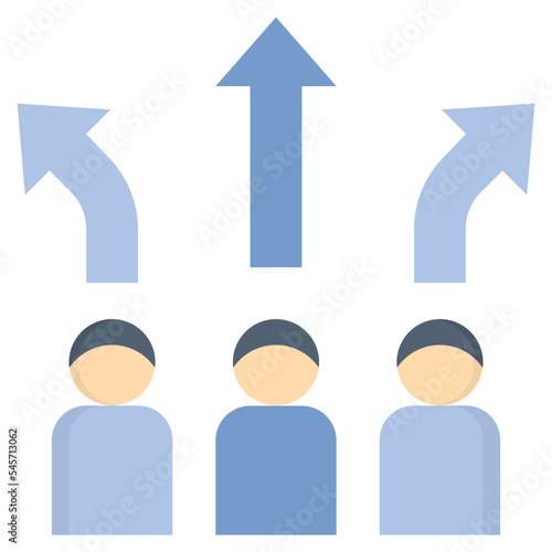 ways flat style icon