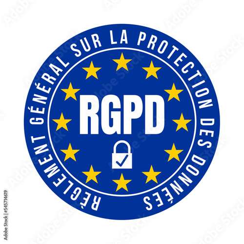 Symbole RGPD règlement général sur la protection des données
 photo