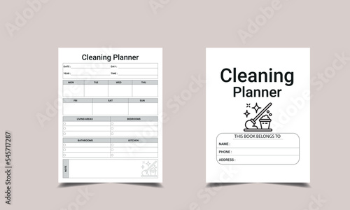 Cleaning Planner KDP interior