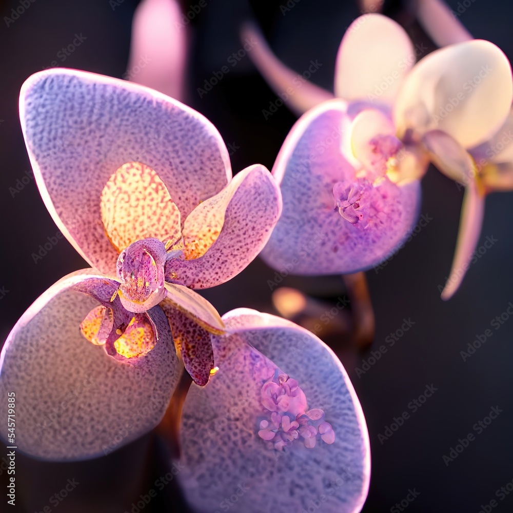 Fototapeta premium Closeup beautiful Phalaenopsis. Made by AI.