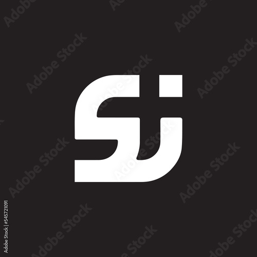 Creative Letter SJ Logo Design Icon , SJ Vector Logo Template