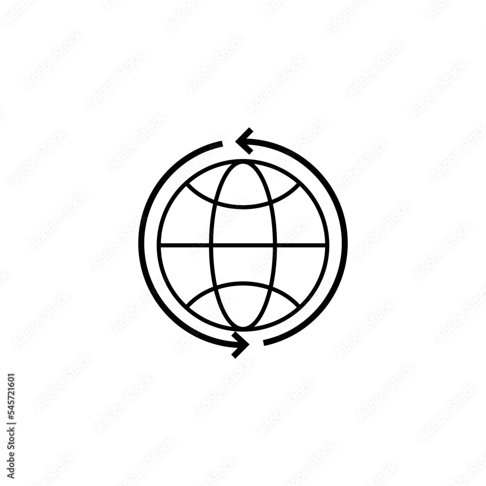 Globe world icon vector logo design template Globe world icon vector logo design template