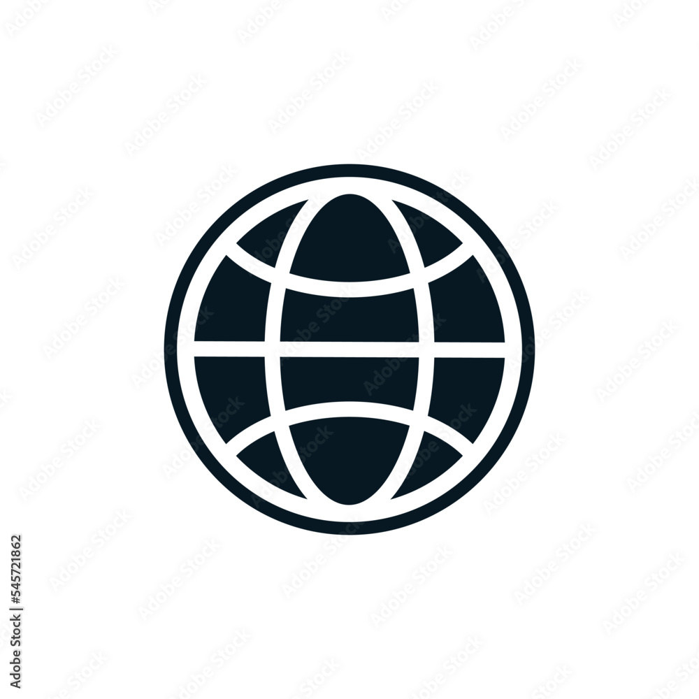 Globe world icon vector logo design template Globe world icon vector logo design template