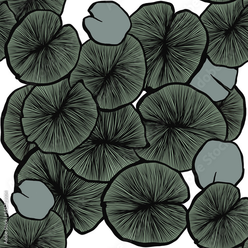 seamless pattern with lotuses flowers