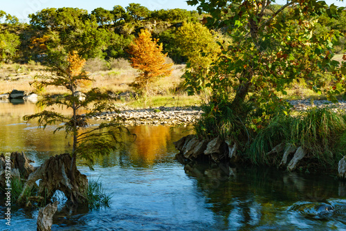 Fall at Pedernales Falls State Park in Blanco, Texas (Texas Hill Country)