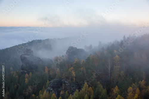 Nebel in der Sächsischen Schweiz