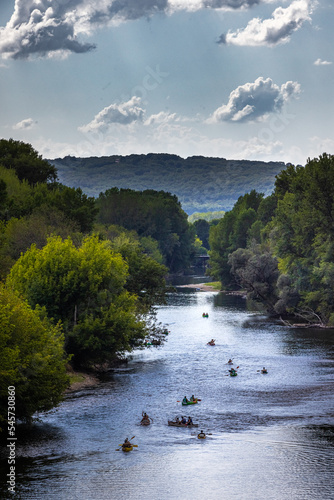 Canoe on Dordogne river