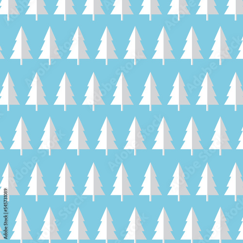 Christmas tree pattern on pink background.