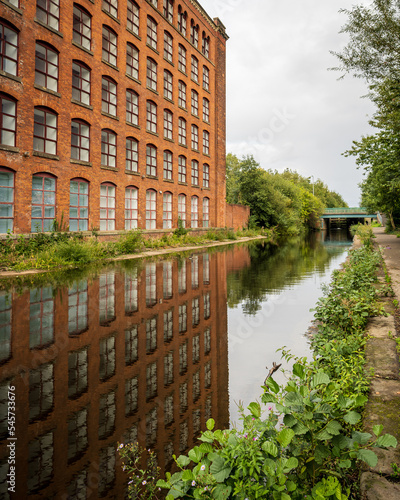 Traditional brick factory on the Rochdale Canal