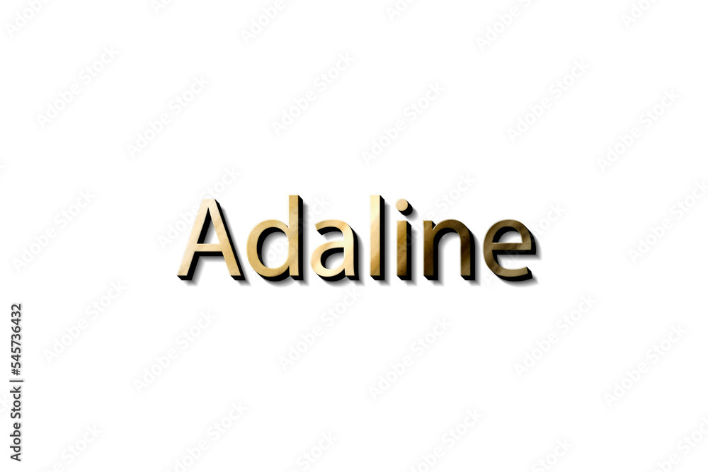 ADALINE 3D GOLA AND BLACK MOCKUP ADALINE 3D GOLA AND BLACK MOCKUP