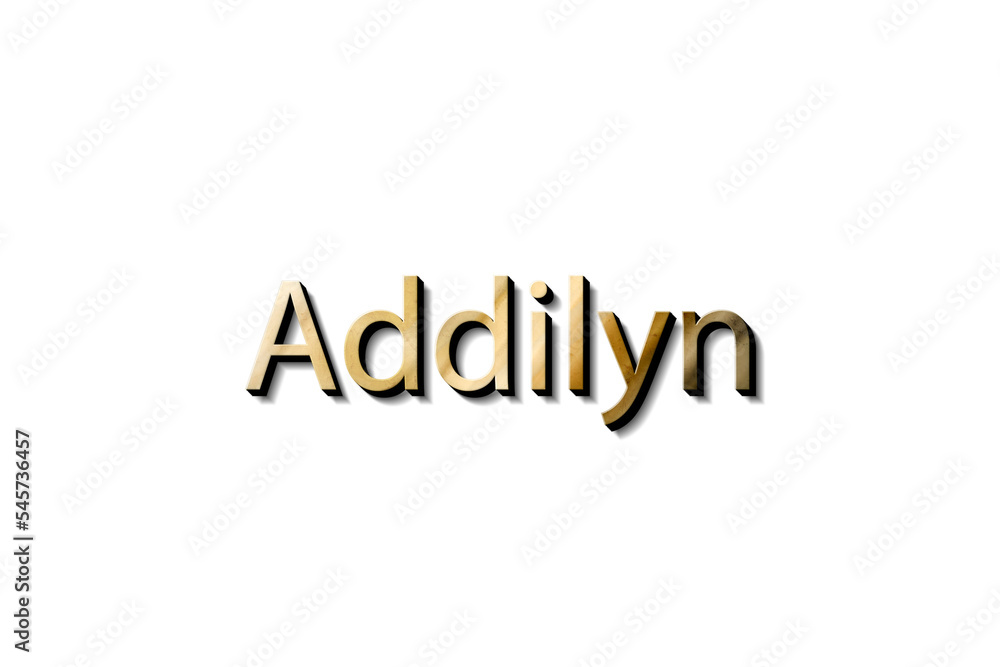 ADDILYN 3D GOLD AND BLACK MOCKUP ADDILYN 3D GOLD AND BLACK MOCKUP