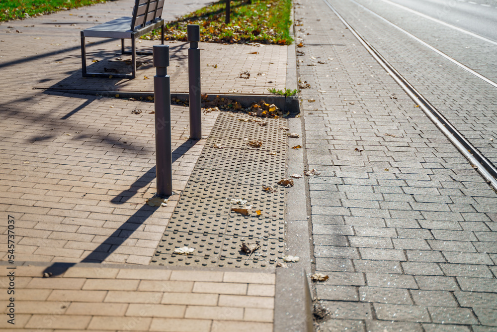 Tactile tiles for self-orientation while moving through the streets of the city Tactile tiles for self-orientation while moving through the streets of the city