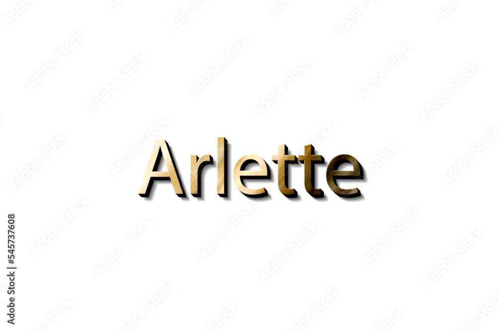 ARLETTE 3D MOCKUP NAME ARLETTE 3D MOCKUP NAME