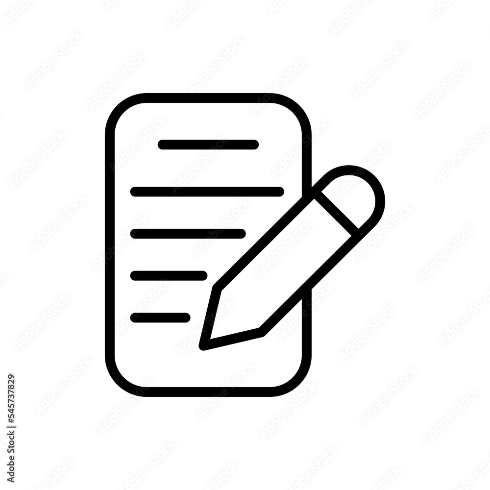 document signin flat line icon document signin flat line icon