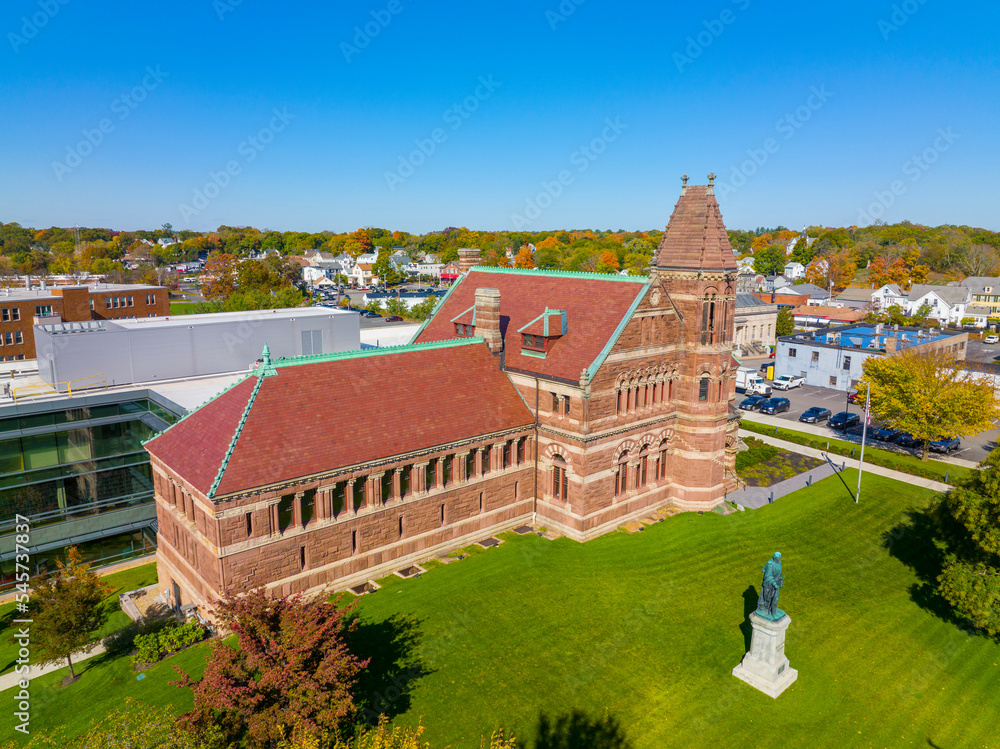Winn Memorial Library is public library of Woburn, built in 1879 with