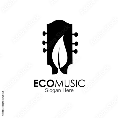 eco music logo design concept