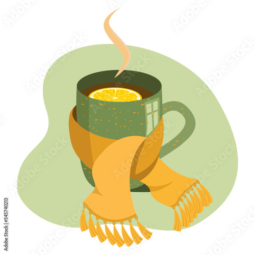 cup of tea with lemon