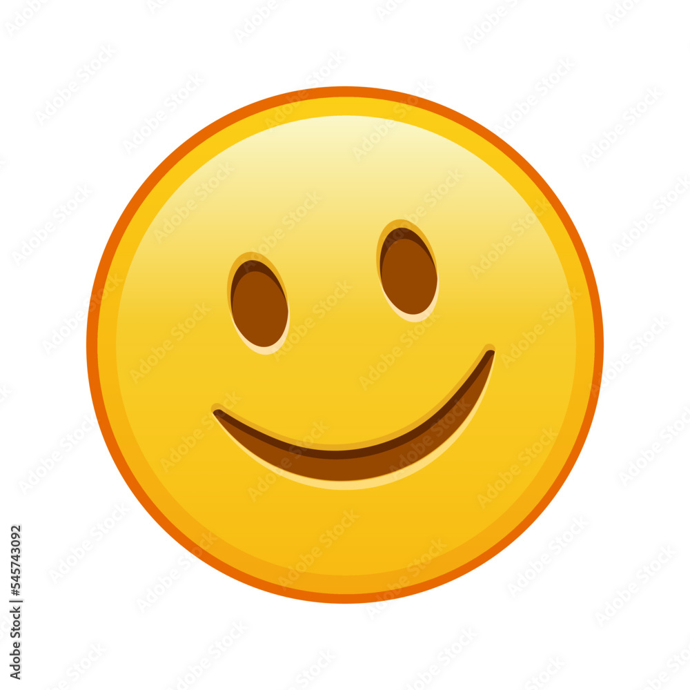 Slightly smiling face Large size of yellow emoji smile Slightly smiling face Large size of yellow emoji smile