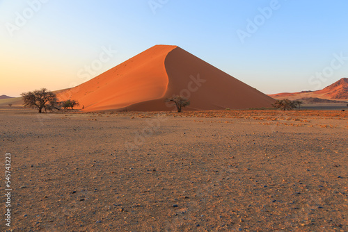 Dunes in the Namib-Naukluft National Park of Namibia.