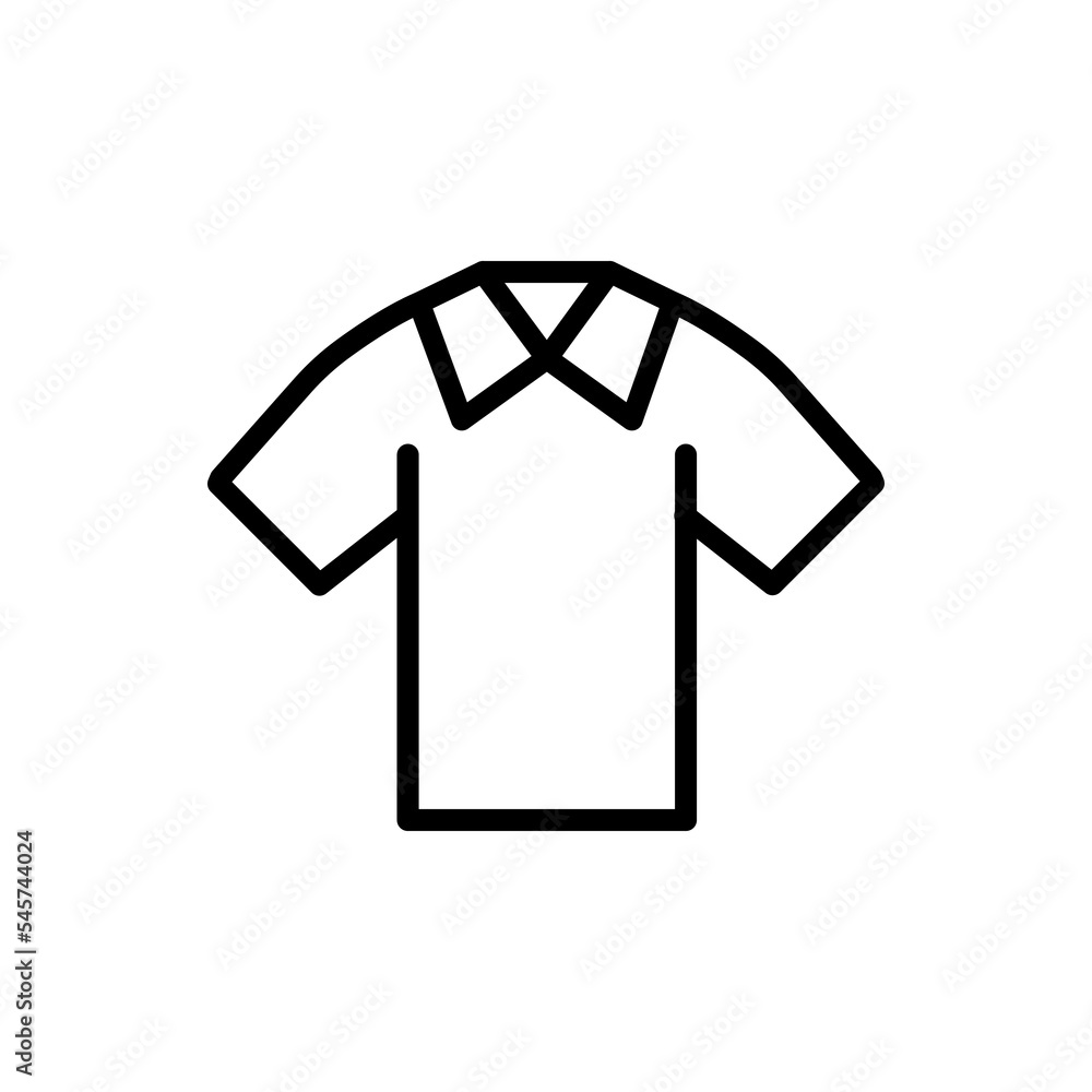 shirt symbol flat line icon shirt symbol flat line icon