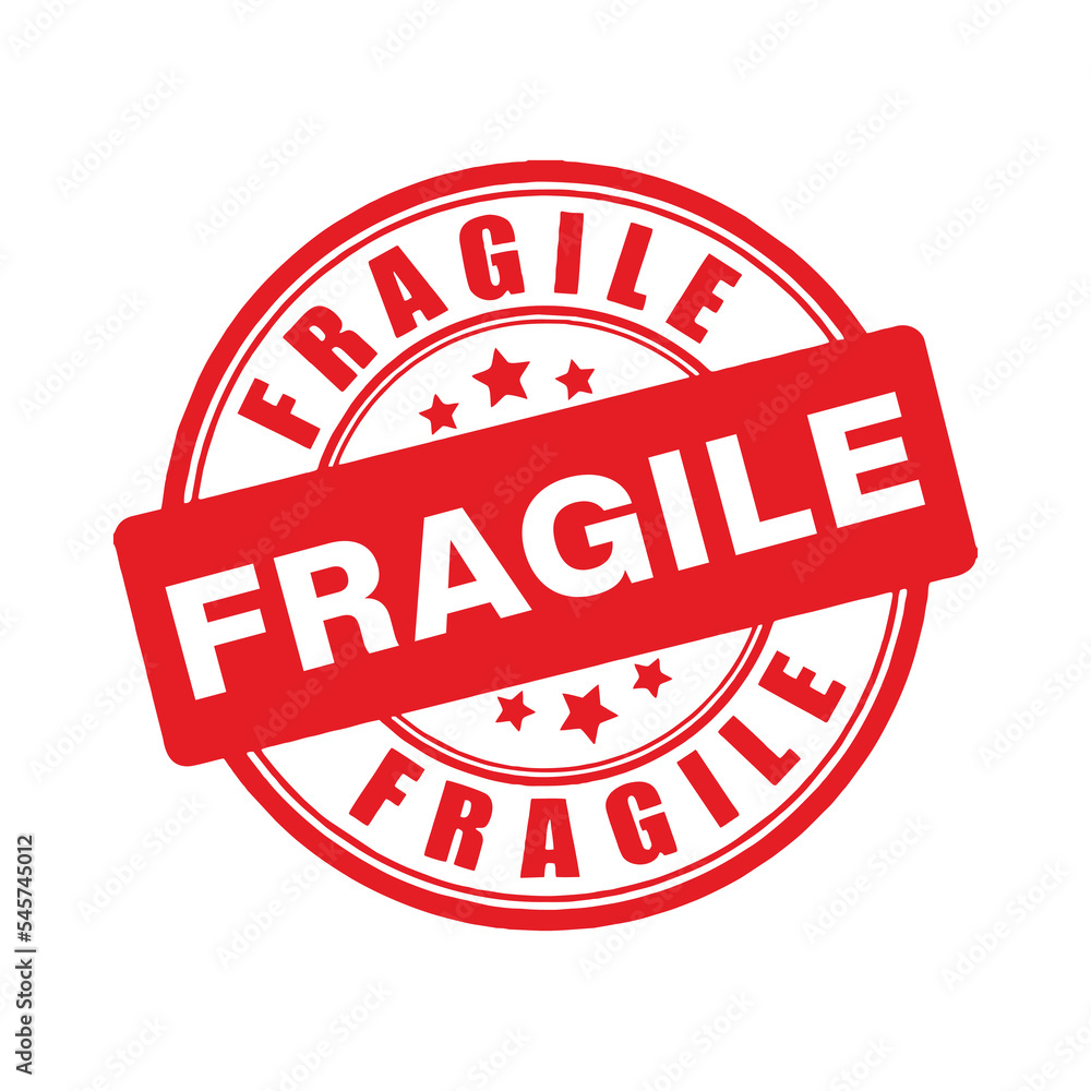 Fragile handle with care sticker and poster for delivery service Fragile handle with care sticker and poster for delivery service