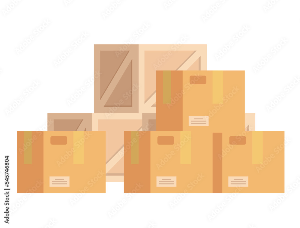 Box pack stack pack parcel carton delivery abstract concept. Vector graphic design illustration element
Box pack stack pack parcel carton delivery abstract concept. Vector graphic design illustration element