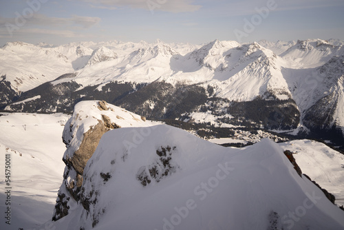 Snow-covered landscape - the perfect weather for a trip for skiing