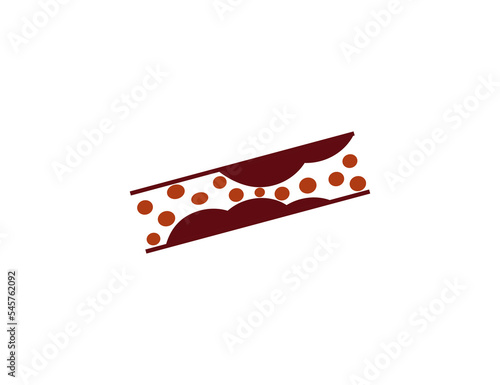 Blood, cholesterol, vessel icon. Vector illustration.