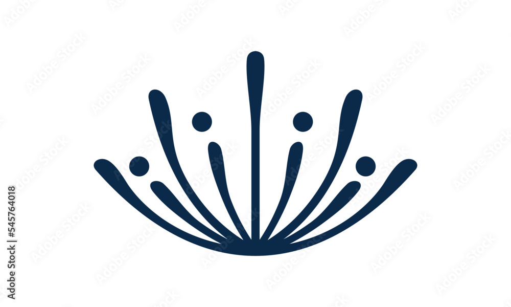 abstract water splash logo template abstract water splash logo template