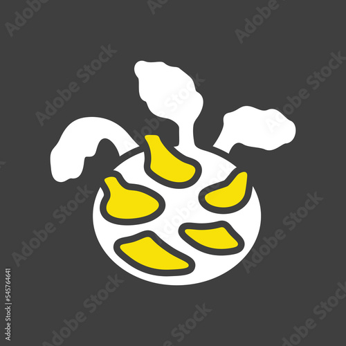 Kohlrabi or German Turnip isolated vector icon