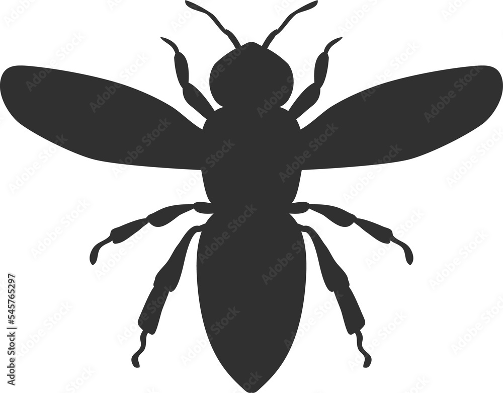 Wasp Insect Black Silhouette Icon Wasp Insect Black Silhouette Icon