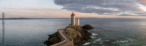 Panorama of the Phare du petit minou in Plouzane, Brittany, France