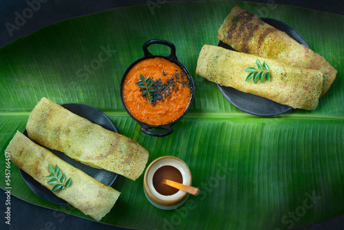 Dosa and chutney  photo