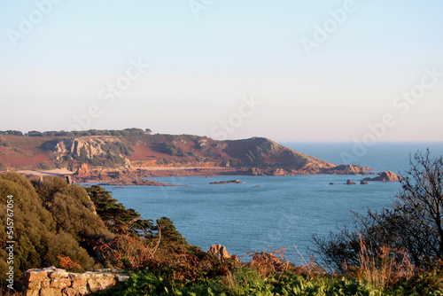 View overlooking Beauport Bay, Jersey, Channel Islands