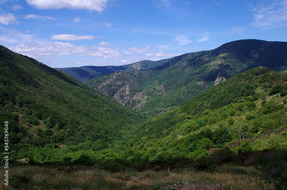 Rural landscape in Ardeche in France, Europe Rural landscape in Ardeche in France, Europe