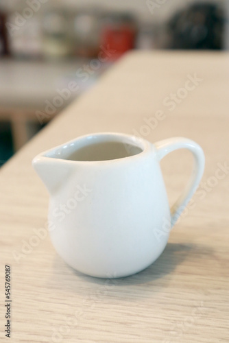 white ceramic saucer