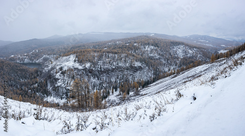 View of Ulagan Highlands in Altay mountains © gumbao